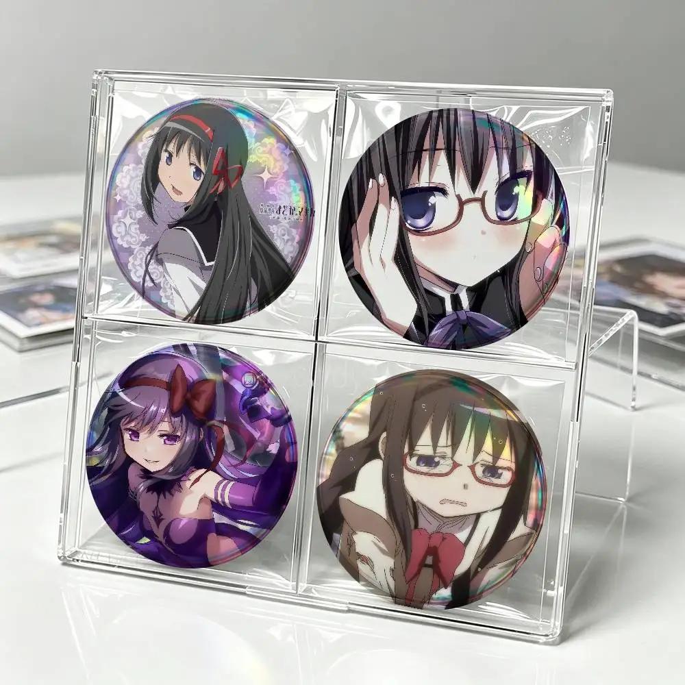 ANIME Akemi H-Homura   Creative Tinplate Soft Button Pins Animal Icon Brooch Lapel Backpack Badge Accessories Pin