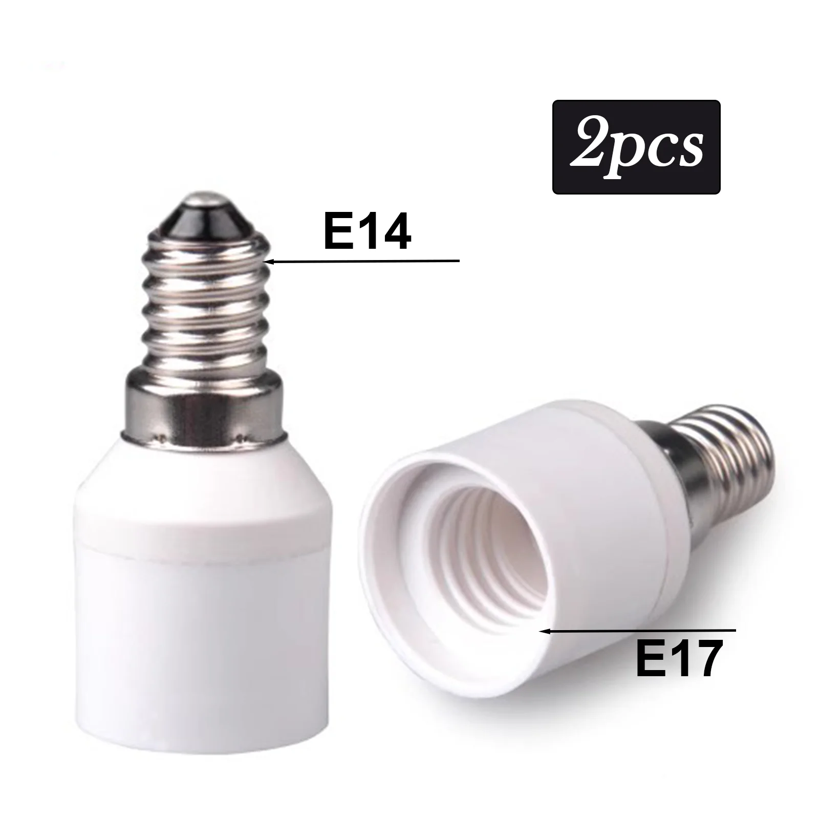 2PCS E14 To E17 Lam…