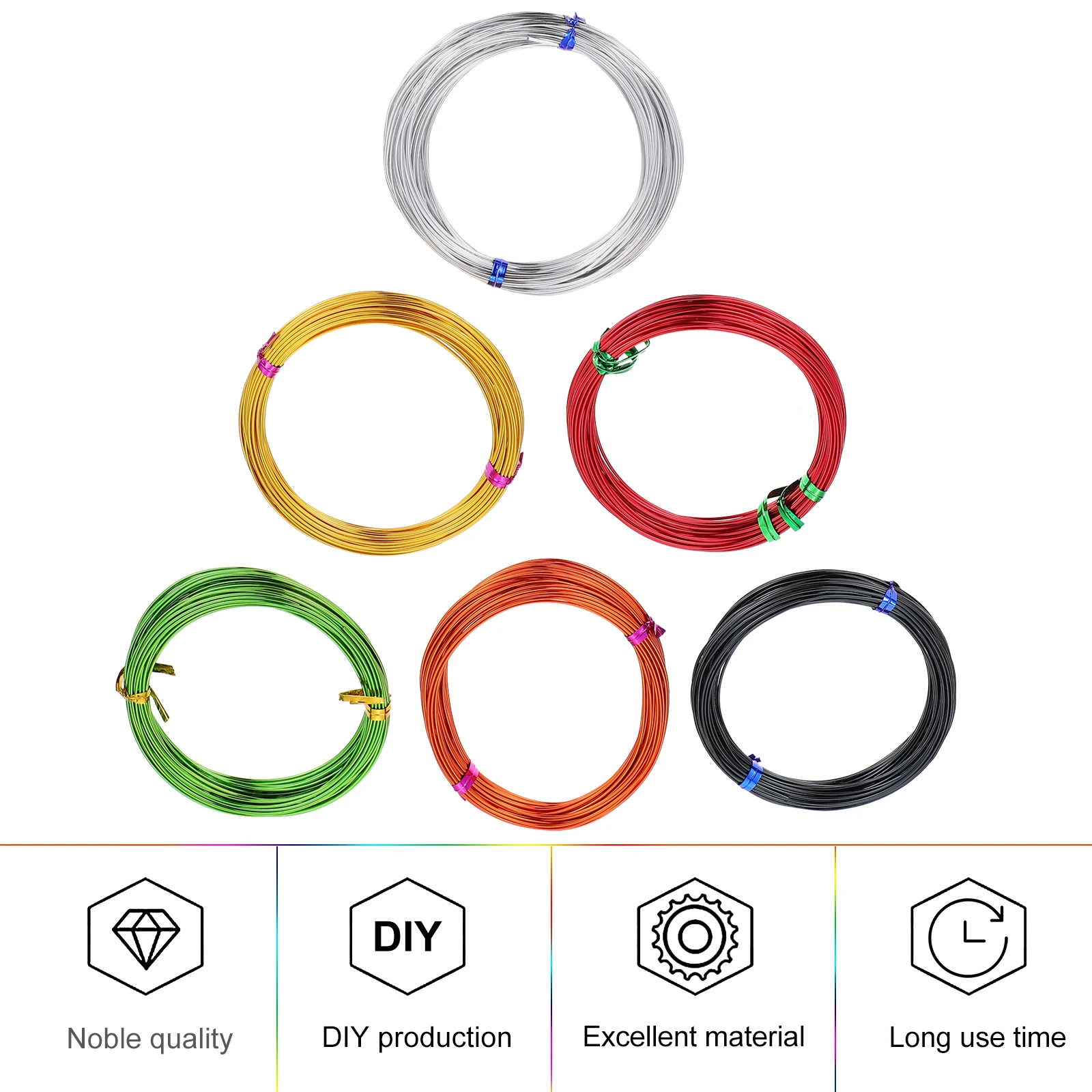 

Color Aluminum Steel Wires for Art Class DIY Handicraft Making Flexible Colorful Handmade Supply