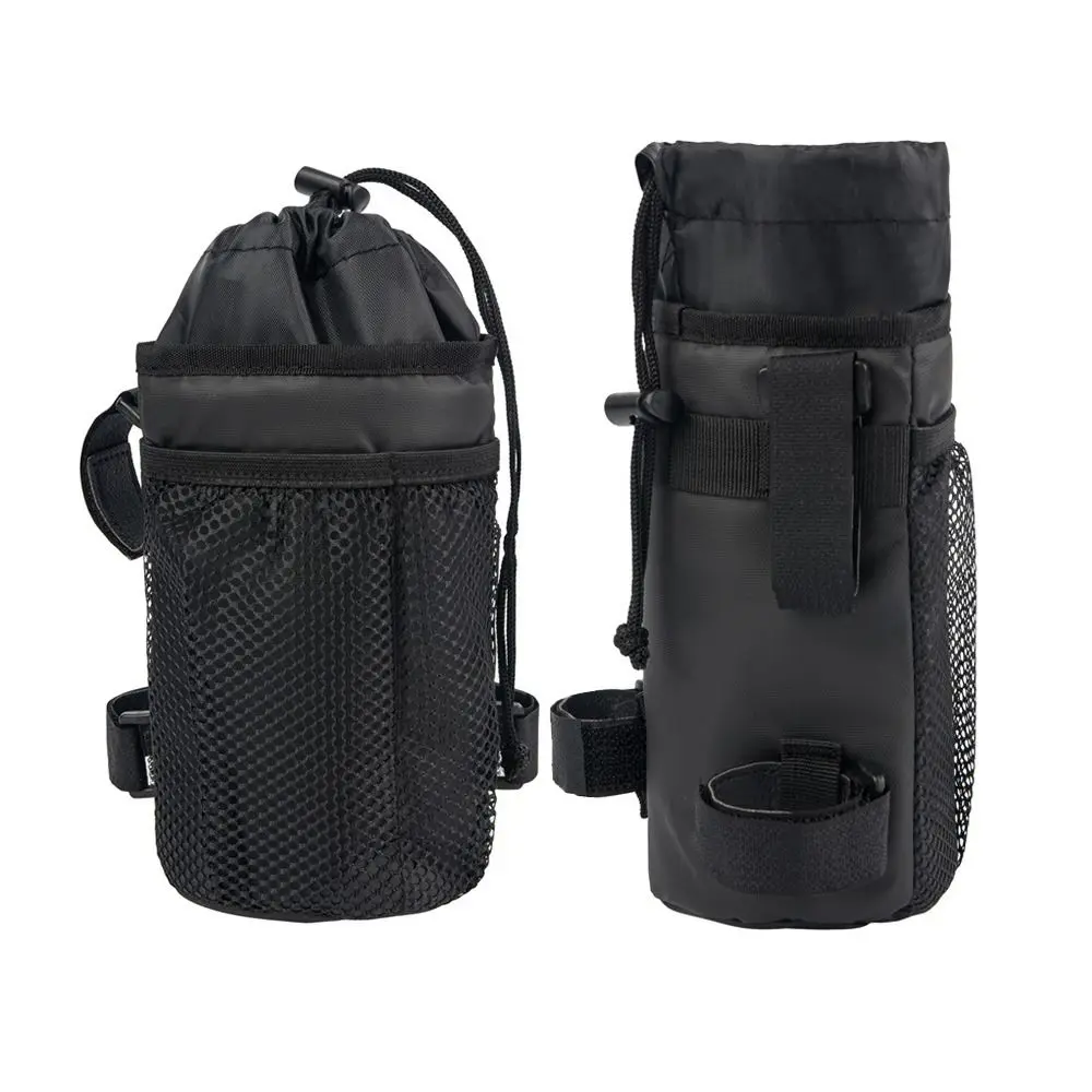 Insulated Bicycle Bag Multi-function with Mesh Pocket Cycling Water Bottle Pouch Large Capacity Mobile Phone Bag