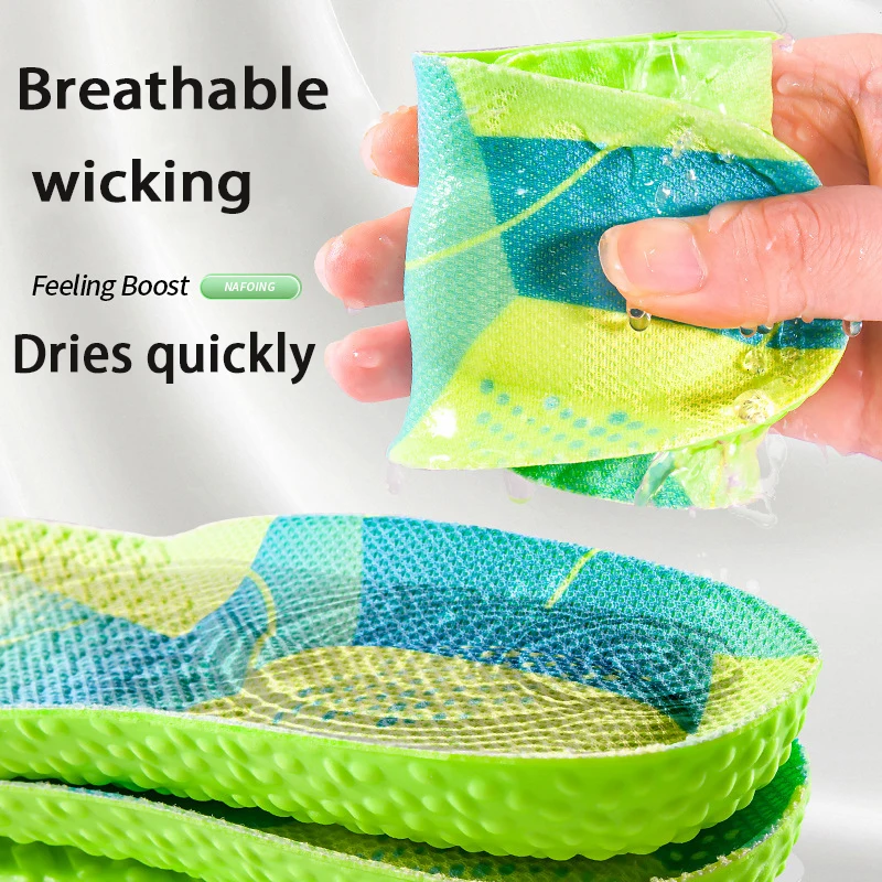 PU air cushion sports insole soft and comfortable sole arch support insole men's and women's elastic shock absorption insole image 5