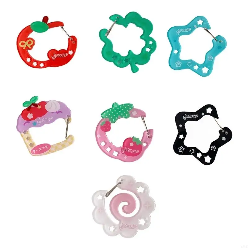 

Cartoon Shaped Keyring Cupcake Star Shaped Keychain Pendant for Bag Decoration