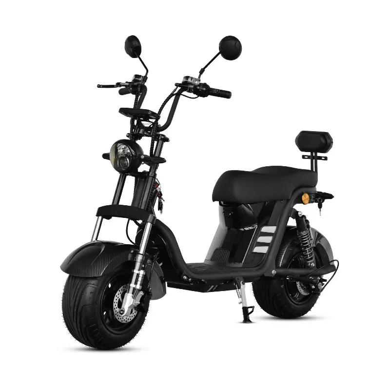 2000W Adult Electric Vehicle 60V 20A Detachable Lithium Battery Electric Scooter Commuting E‑bike Wide Fat Tire Design