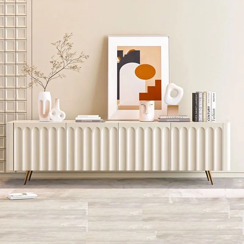 

Italian Modern Tv Cabinet Minimalist Trendy Textured Unique Tv Cabinet Premium Aesthetic Meubles De Maison Furniture Home