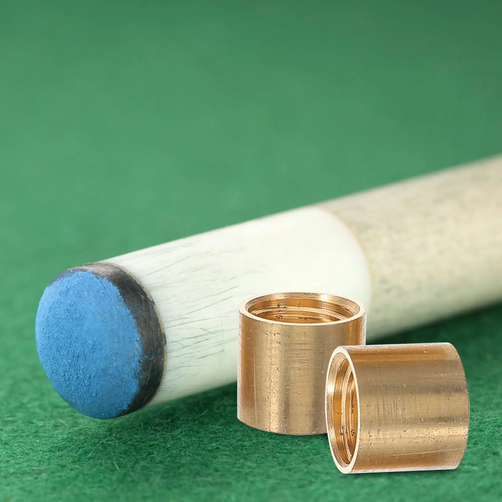 

10Pcs Professional Billiard Cue Ferrules Brass Snooker Pool Cue Parts Replacement Essential Accessories Billiard Pool Table