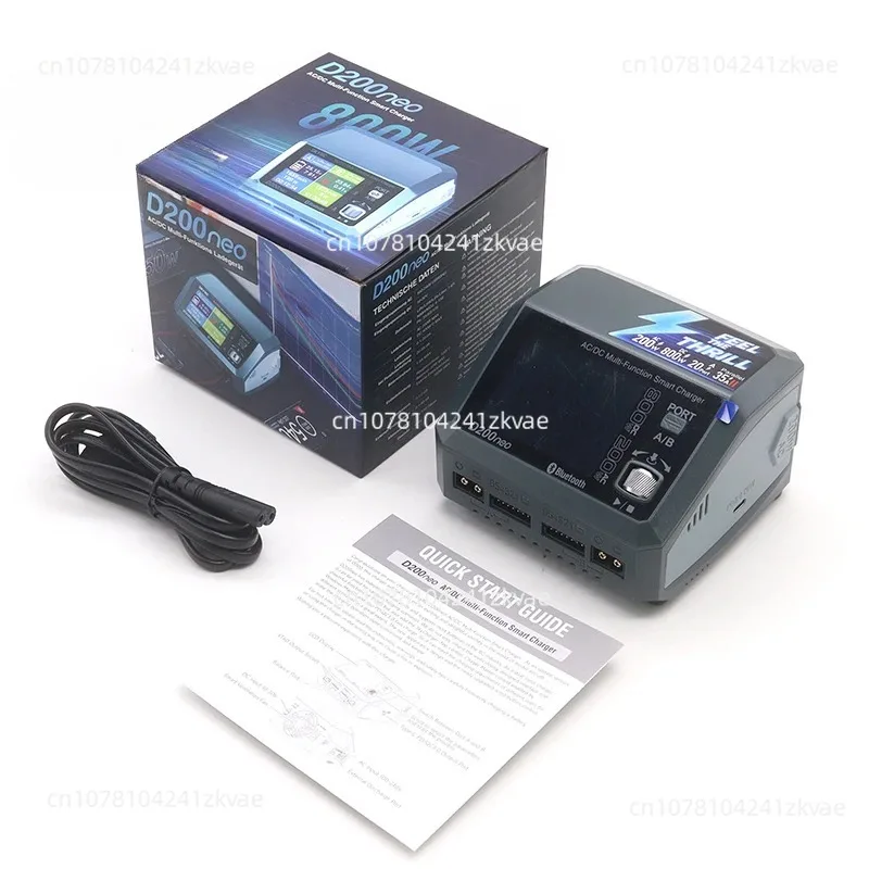 D200neo Charger AC 200W DC 800W 1-6S Lipo Battery Balance Charger Discharger Multi-Function Smart Charger