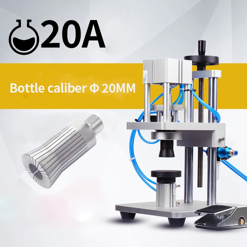 Spray Bottle Capping Machine 20mm 18mm 15mm 13mm Diameter Automatic/Pneumatic Liquid Bottles Capper for Packaging Equipment Set