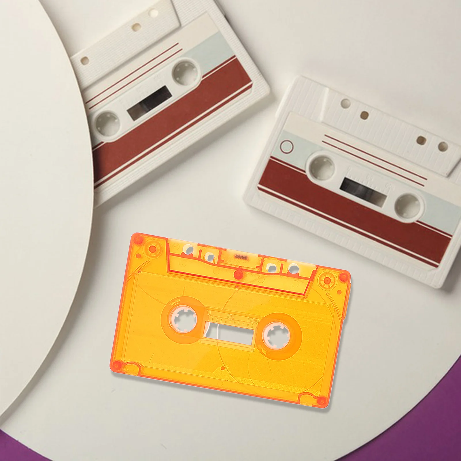 

3Pcs Cassette Tape Blank Retro Decoration for DIY Party Blessings Wall Art Colorful Cassette Tape Decor Blank Tapes