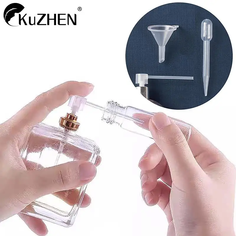 Perfume Refill Tools Set Plastic Diffuser Syringe Straw Dropper Funnel Spray Dispensing Required Cosmetic Tools