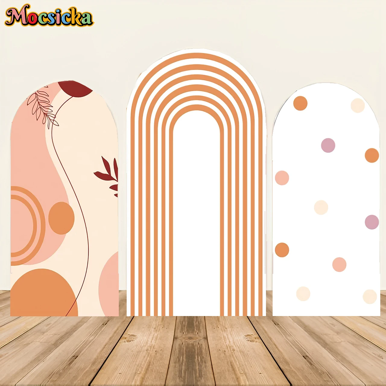Mochicka بوهو قوس قزح خلفية مجردة المشهد الزفاف عيد ميلاد كيارا قوس خلفية غطاء مقوس النسيج خلفية الدعامة