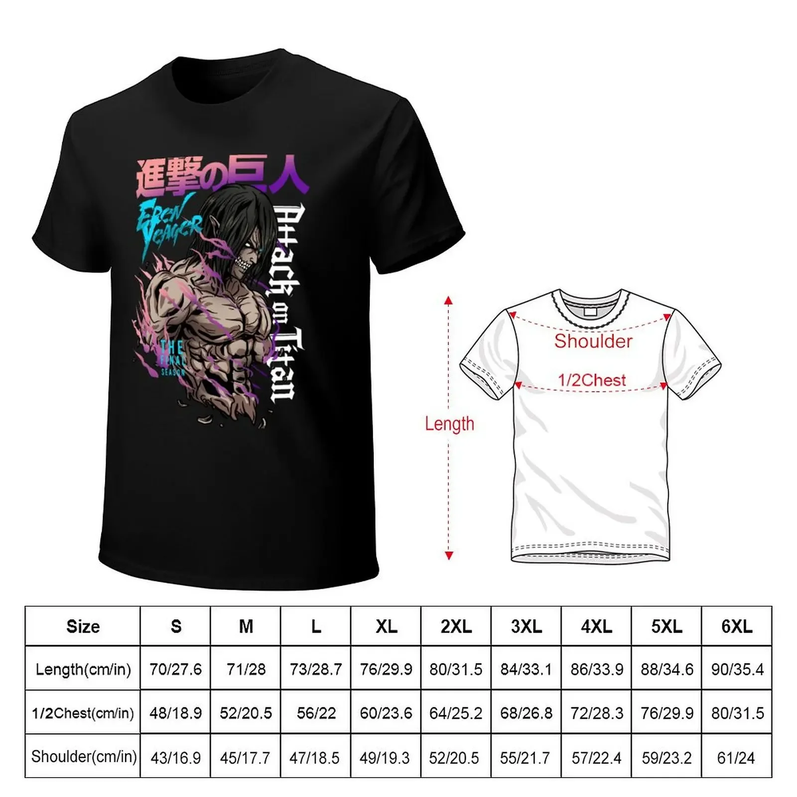 TATAKAE! T-Shirt anime figures kawaii clothes shirts graphic tee graphic t shirt vintage plain black t shirts men