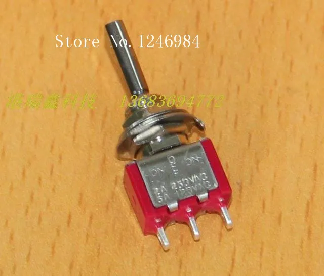 [SA]T8014U single tripod third gear flat handle 1MS3 M6.35 small toggle switch toggle switch Q11 Deli Wei--50pcs/lot