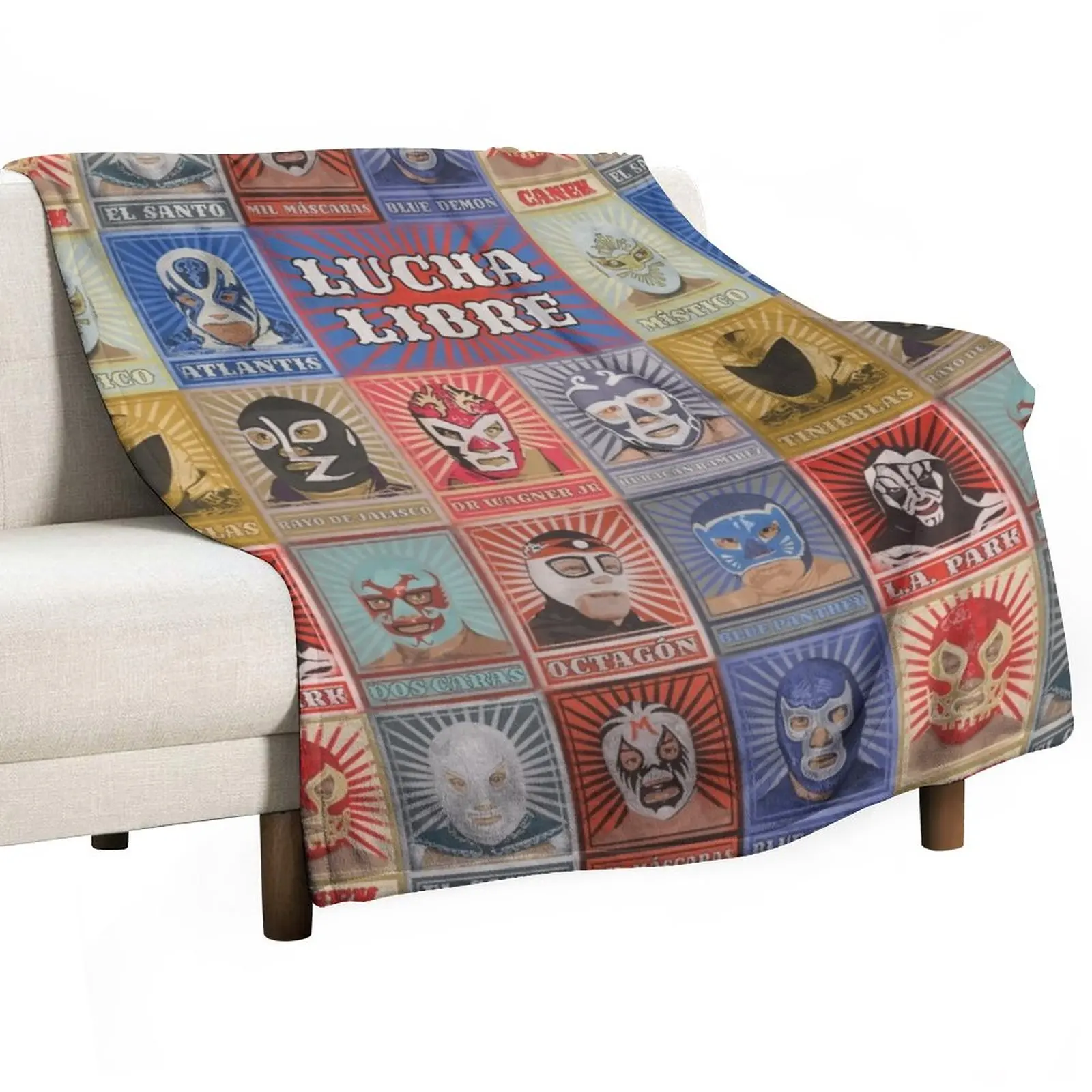 

Lucha Libre Legends Throw Blanket Blankets For Sofas Thin Extra Large Throw Blankets