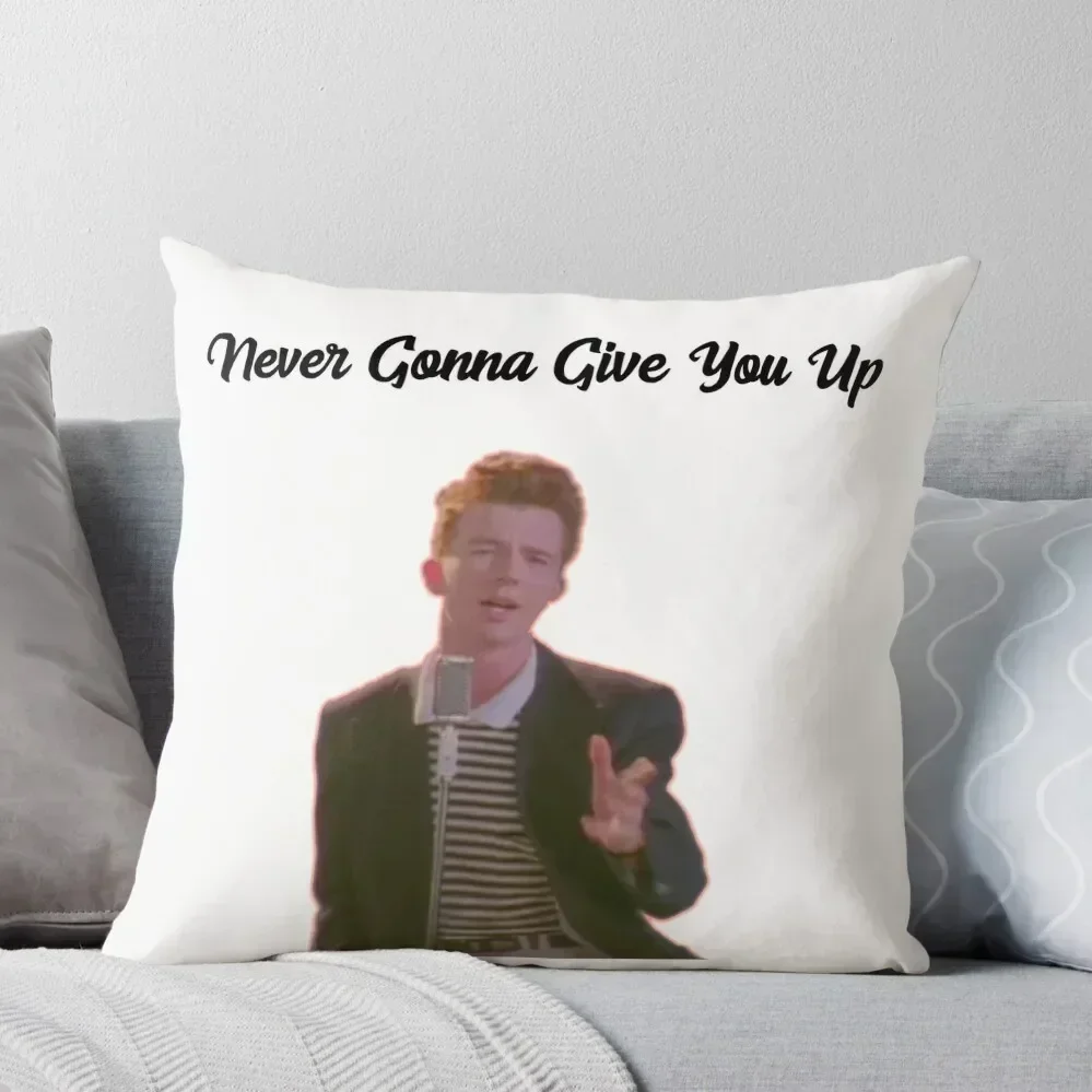 Rick Astley Never Gonna Give You Up Throw Pillow New year home decor items bed pillows pillow