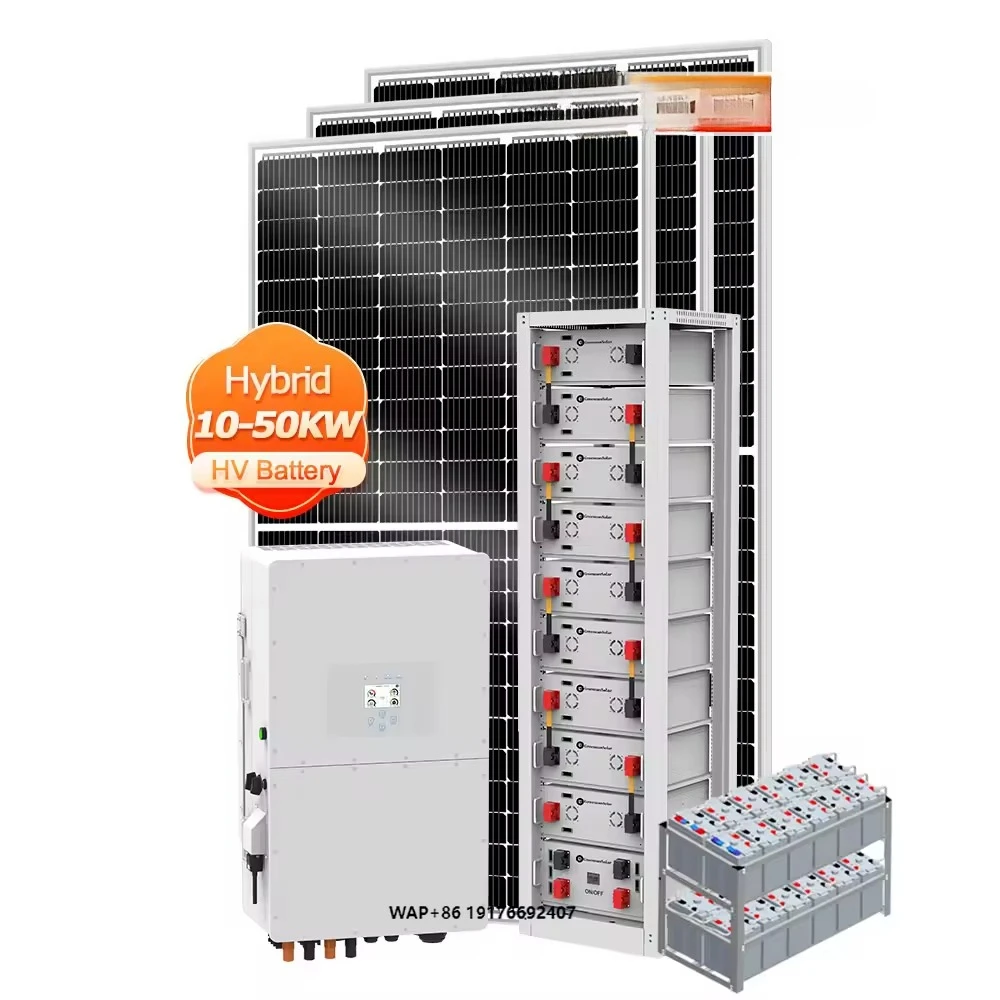 Deye Full Set 30kw 50kw Three Phase 380V 400V Hybrid Solar Energy System with Battery