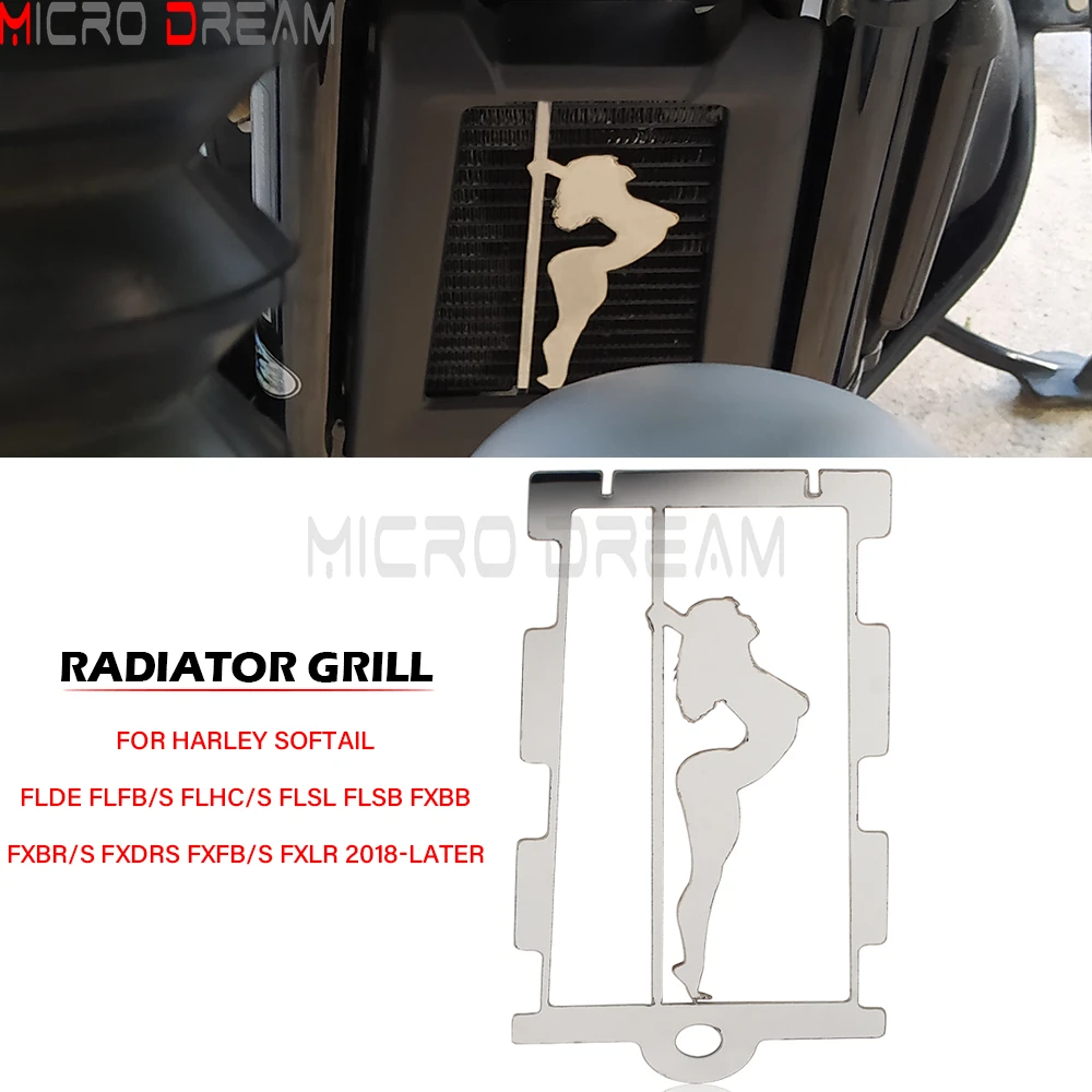 Motorcycle Radiator Grill Protector For Harley Softail FLDE FLFB/S FLHC/S FLSL FLSB FXBB FXBR/S FXDRS FXFB/S FXLR 2018-Later