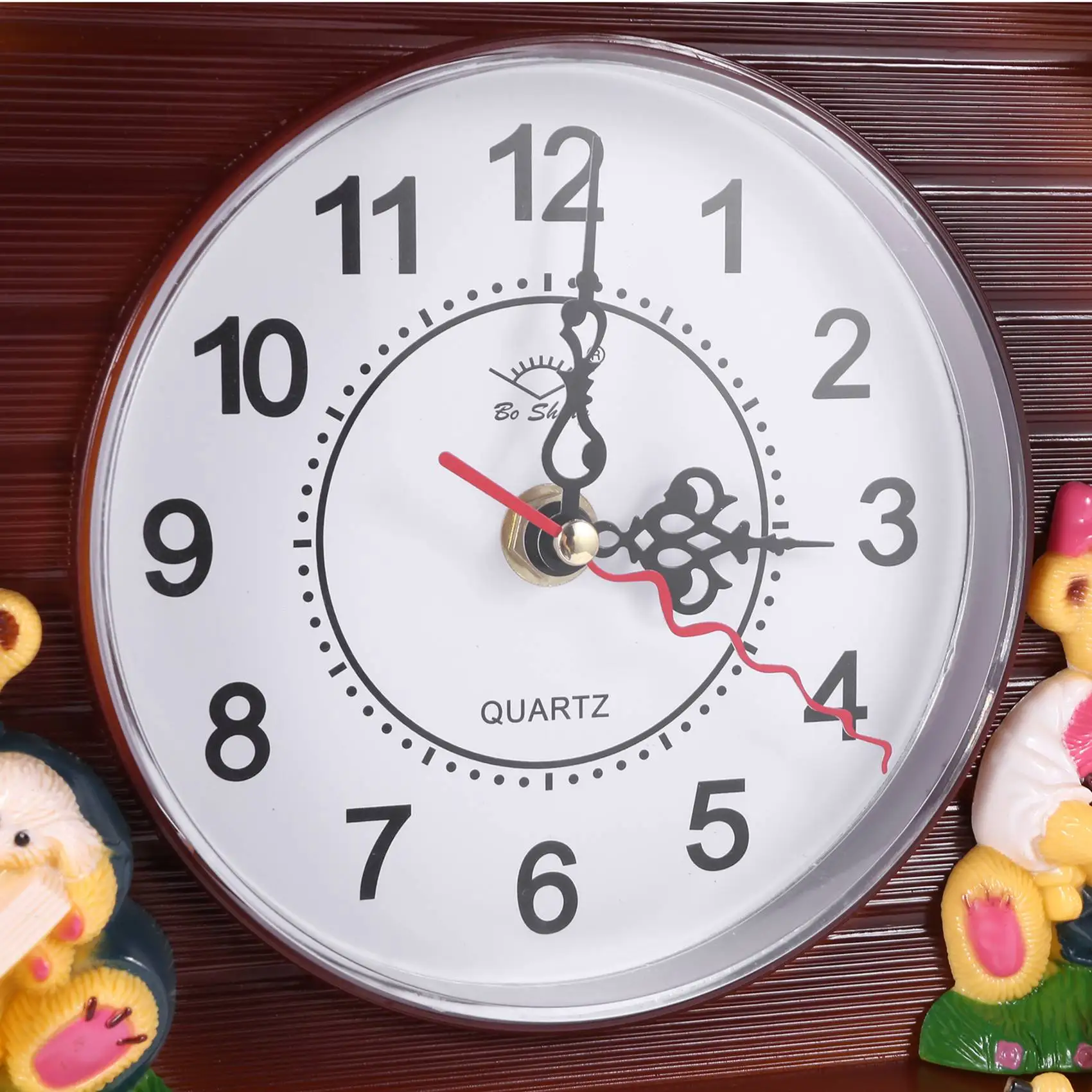 ABKB Retro Vintage Wooden Clocks Handcraft Carving Living Room Wall Clock Swing Timer Alarm Clocks Decoration Tools