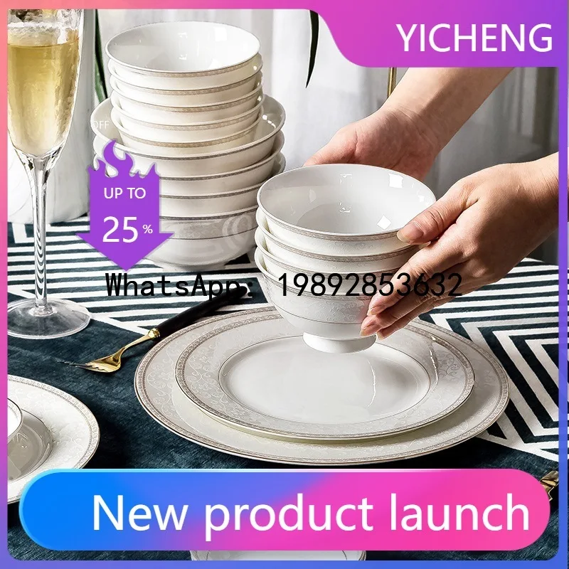 

Xl-1 dinnerware set - bowls, plates, and dish combination - corporate gift ceramic bowl and chopstick set - practical gift