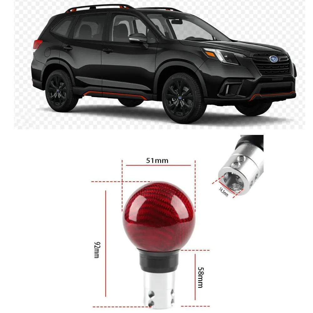 

1x Car Accessories Modified Carbon Fiber Shift Knob For subaru forester xv BRZ IMPREZA JUSTY LEGACY OUTBACK Solterra