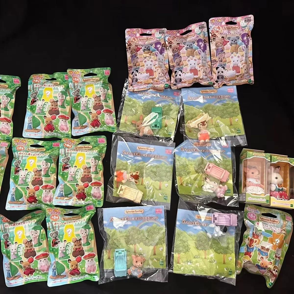 Sylvanian Families Figura de Anime Serie Peluquería Frutas Mágicas del Bosque y del Océano Bolsas Sorpresa Regalo para Niños Adorno Personalizado para Habitación