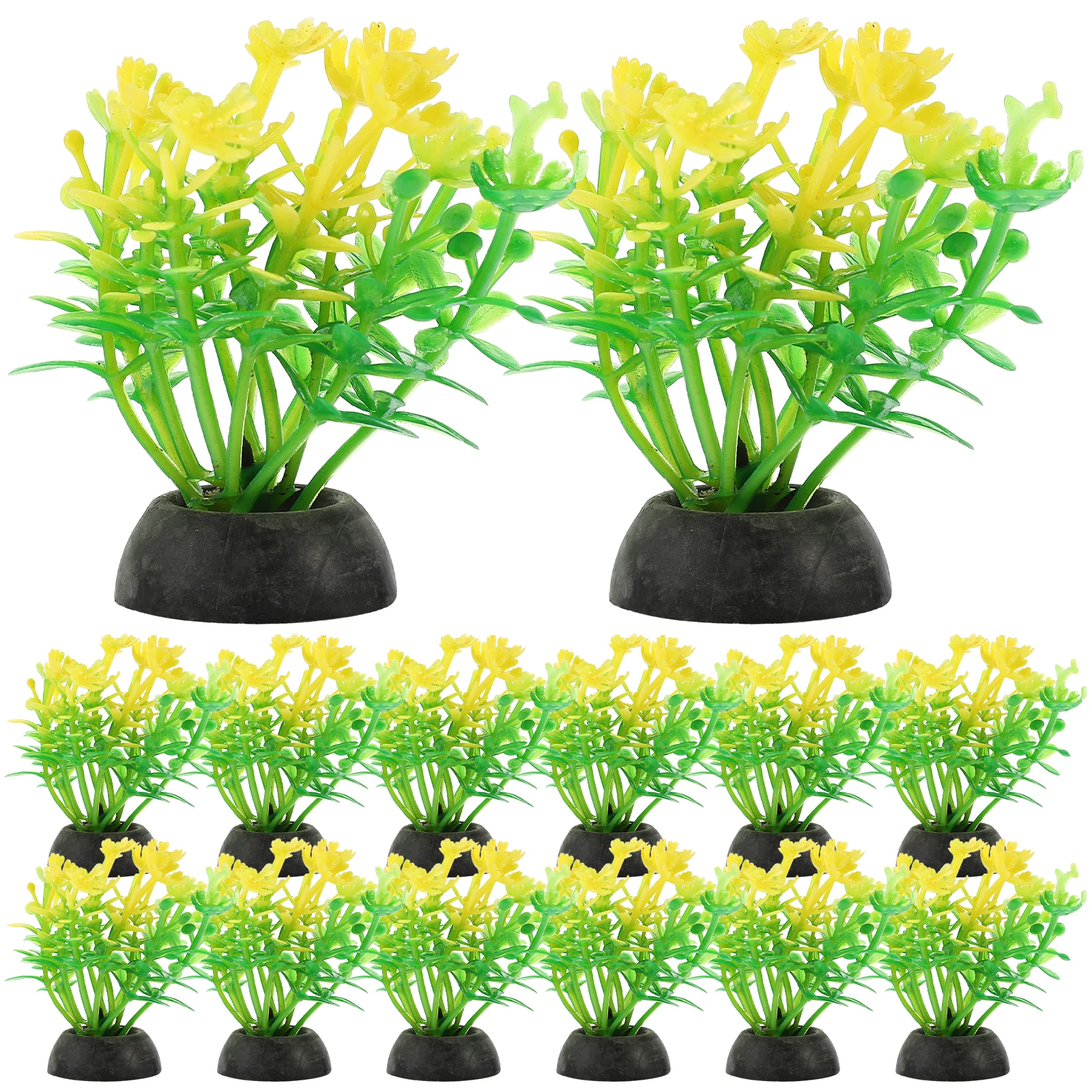

20pcs Aquatic Water Grass Fake For Betta Decor Tank Plastic Plants Freshwater Betta Fish Tank Accessories Fish Aquarium