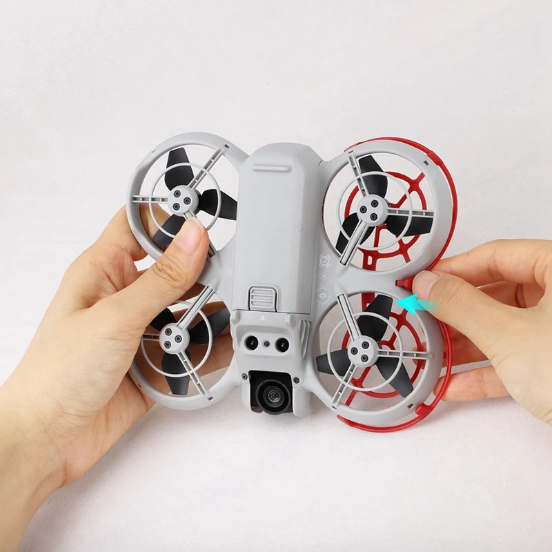 HW-elPropeller الحرس ل DJI Neo FPV الطائرة بدون طيار امتصاص الصدمات مراوح غطاء للحماية الطائرة بدون طيار استبدال الملحقات