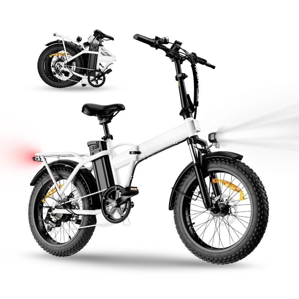 

Складной электровелосипед для взрослых 16/20 дюймов, пиковая мощность 630/983 Вт, скорость 32 км/ч, запас хода 32-56/64-100 км, на заказ