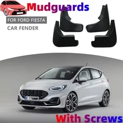 ABS Car Front Rear Mud Flaps for Ford Fiesta MK7 Hatchback 2009 - 2017 Mudguards Fender Splash Guards  Accessories