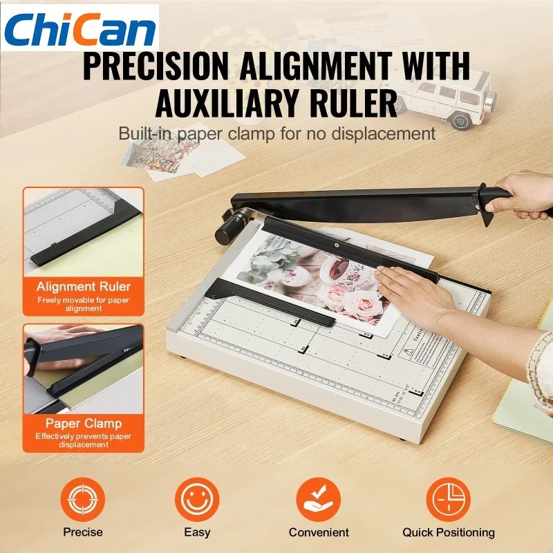 

【Upgraded】SucceBuy Paper Cutter Guillotine Trimmer 15"/18" Cut Length 16/20 Sheets Capacity Heavy Paper Cutter for Home Office