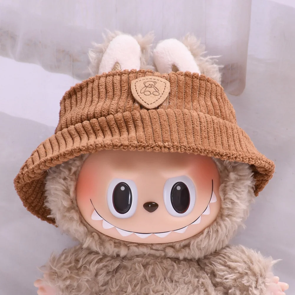 17cm Cute labubu Outfit Accessories Cowboy Hat Versatile For Korea Kpop Exo Labubu ropa  Clothing DIY kid Gift