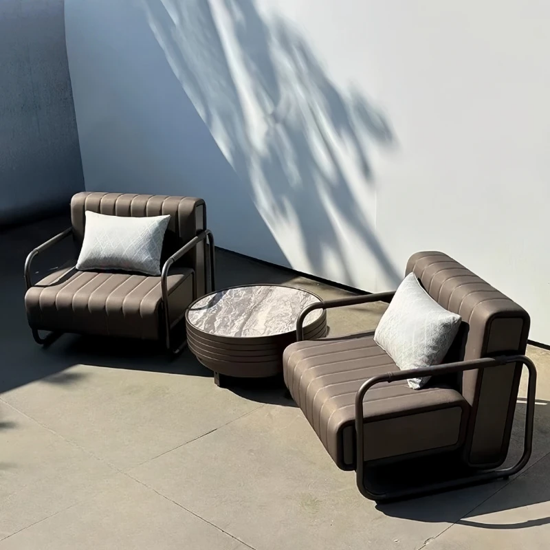Outdoor Sofa Combination Sales Department High End Courtyard Outdoor Waterproof Sunscreen Designer Single Outdoor Furniture