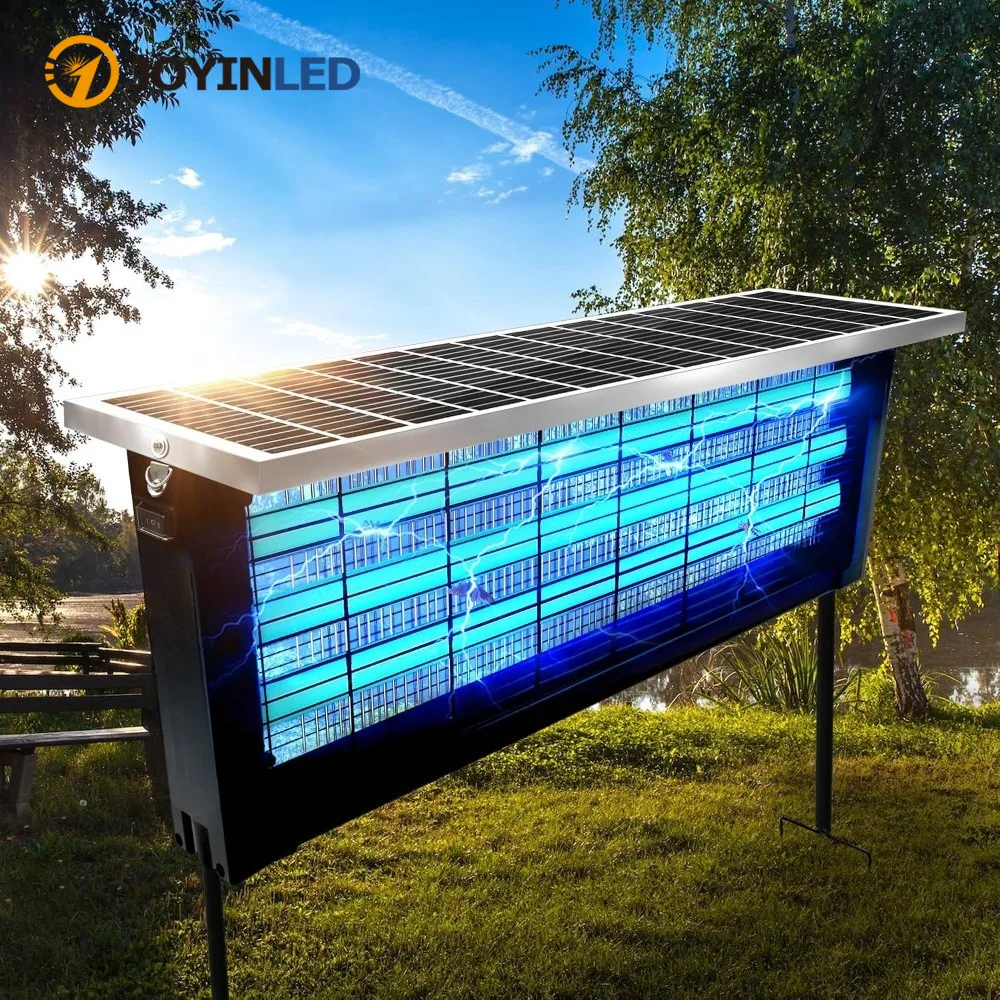 Powerful Large Solar Bug Zapper Outdoor Rechargeable Mosquito Zapper with High Powered, Waterproof Solar Bug Zapper for Patio