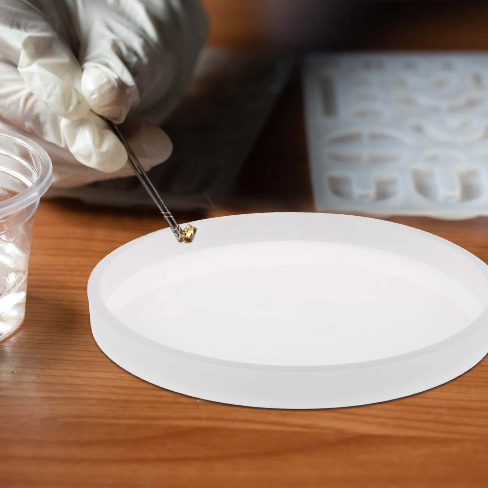 

4pcs Silicone Mold for DIY Coaster Molds For Resin Casting Art Coaster Molds Cup Mat Mold Home Office Decor Epoxy Resin Casting