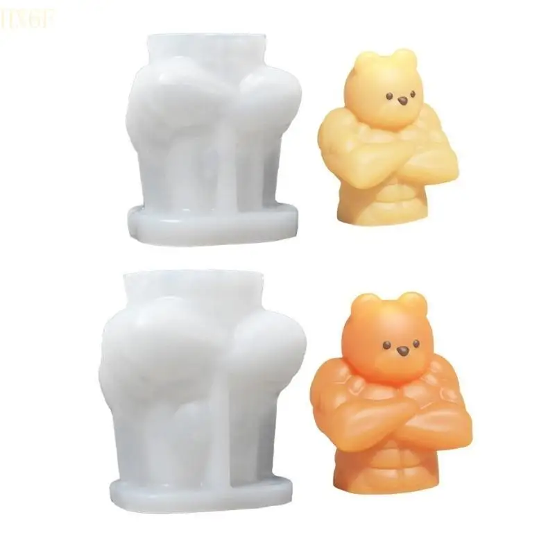 HX6F Cartoon Bear Silicone Flom