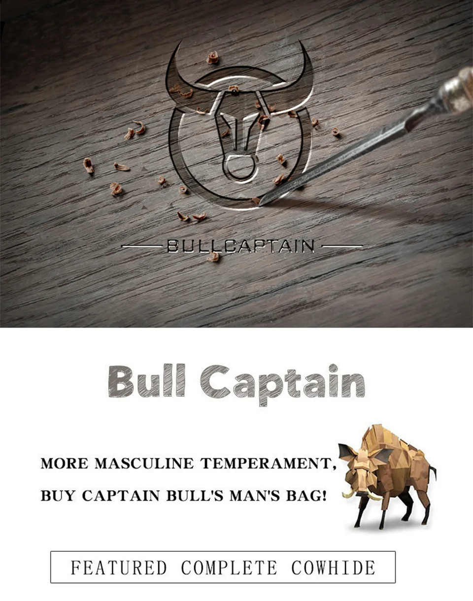 BULLCAPTAIN Business Männer Geldbörse Aus Echtem Leder Geldbörse Multi-Funktion Visitenkarte Halter Kleine Karte Box Leder Geldbörse Mann – Detail 2
