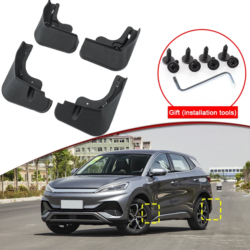 

Car Styling For BYD Atto 3 EV Yuan Plus 2022 2023 Car Mud Flaps Splash Guard Mudguards MudFlaps Front Rear Fender Auto Accessory