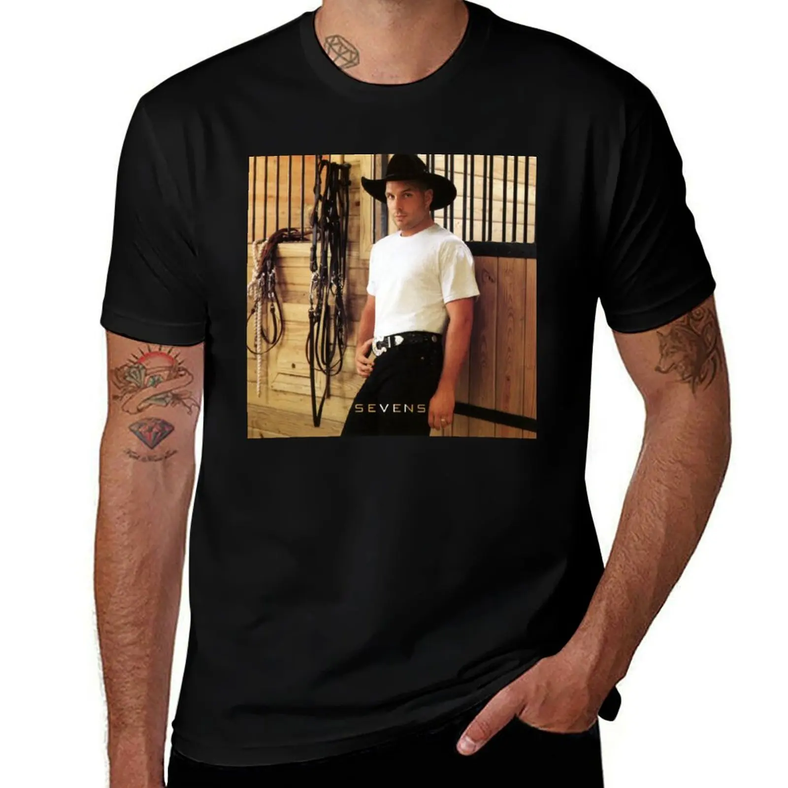 

100 casual man T-Shirt shirts white cotton t for Brooks men for shirt percent shirts t Garth for Sevens t man pack man