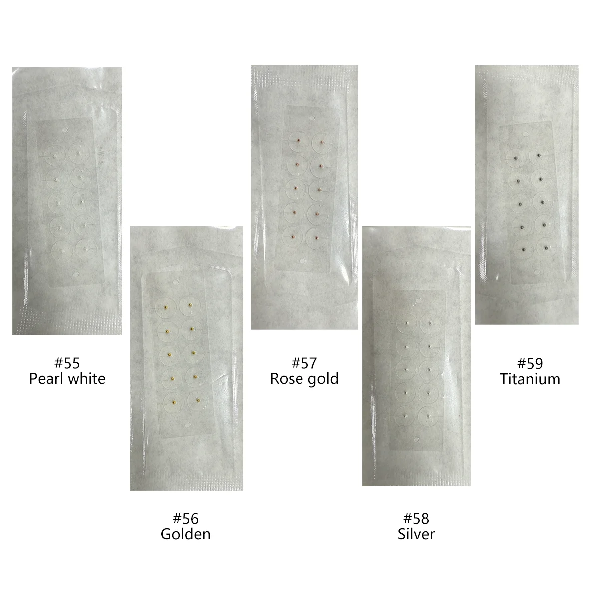 طقم بذور الأذن 50 قطعة، 5 ألوان قابلة للفصل للعلاج بالأذن لتخفيف التوتر، روتين العافية، ودعم الأرق والجسم #5