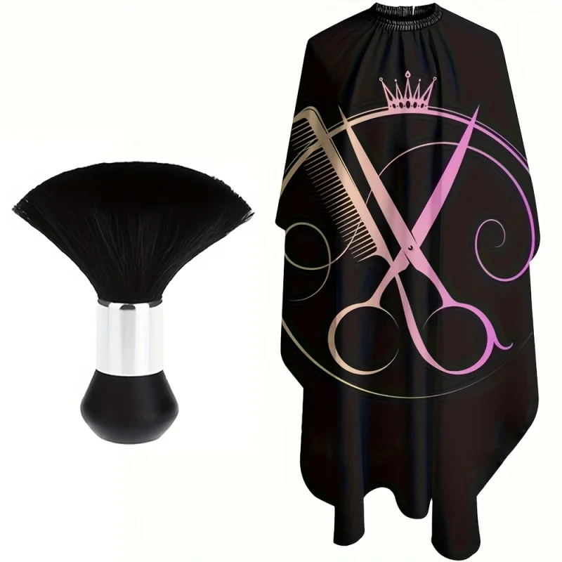 

Barber Shop Hair Cutting Cape - Easy Clean Professional Salon Apron，1Pc/2Pcs-Creative Hairdressing Gown with Adjustable Neck Clo