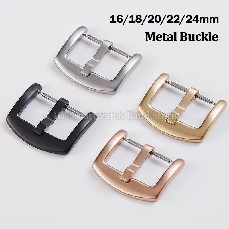 16 مللي متر 18 مللي متر 20 مللي متر 22 مللي متر 24 مللي متر الفولاذ المقاوم للصدأ مشبك ساعة ل الجلود شريط مطاطي نحى المشبك الفضة الأسود دبوس مشبك اكسسوارات