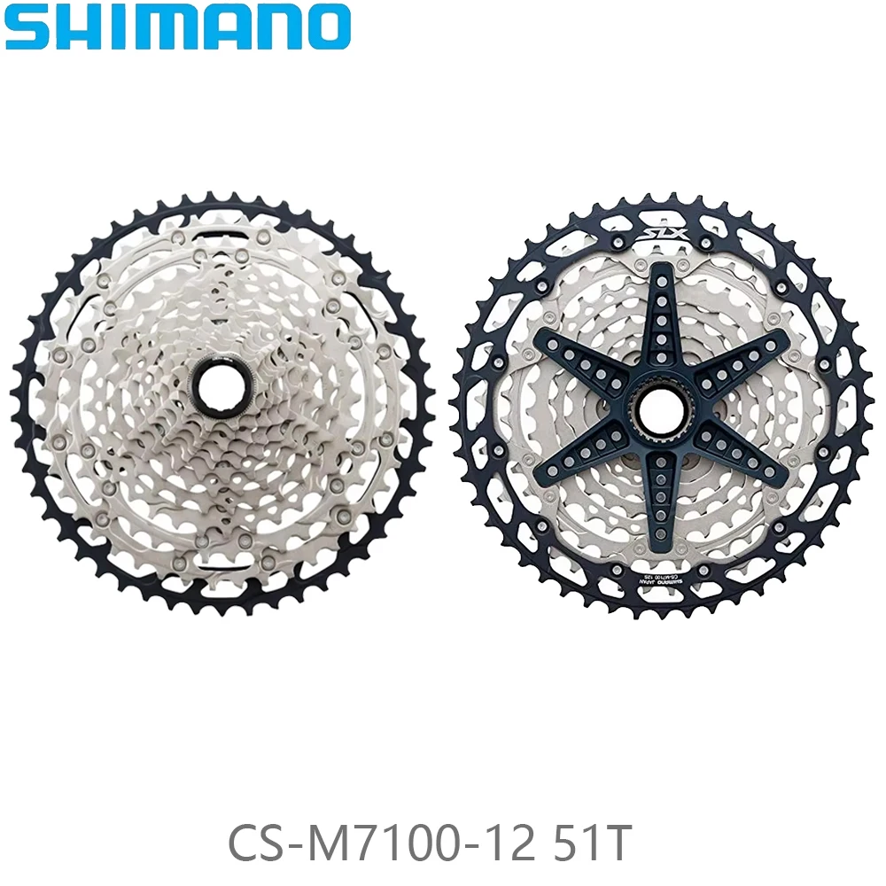 

SHIMANO 12-скоростной CS-M7100-12 10-51T MTB велосипедная кассетная звездочка велосипедный маховик оригинальные велосипедные детали