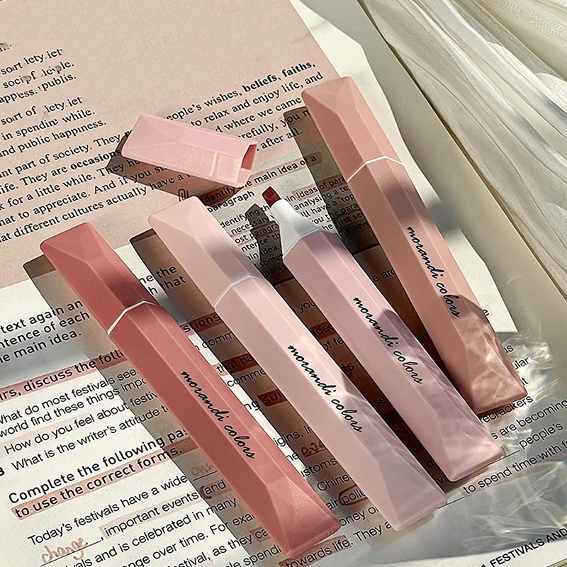 4PCS/Set Eye Protection Highlighter Graffiti Gradient Color Hand Account Pen Stationery Color Marker Pen School Office Supplies