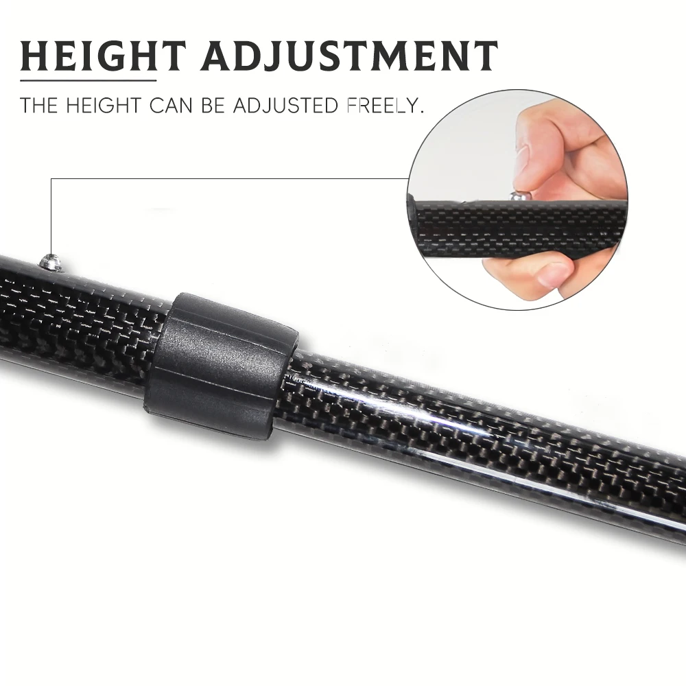 2024 Hot Sale Ouderen Stick Verstelbare Telescopische Riet Koolstofvezel Twee Krukken