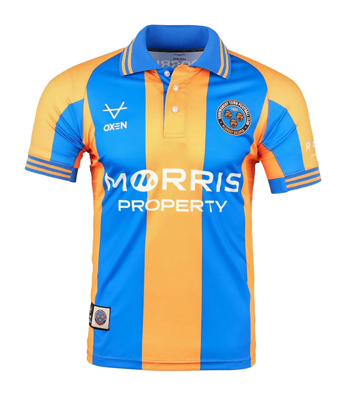 Men's sports T-shirt with pinhole fabric, breathable and easy to wear, football jacket, short sleeved polo tops Shrewsbury Town