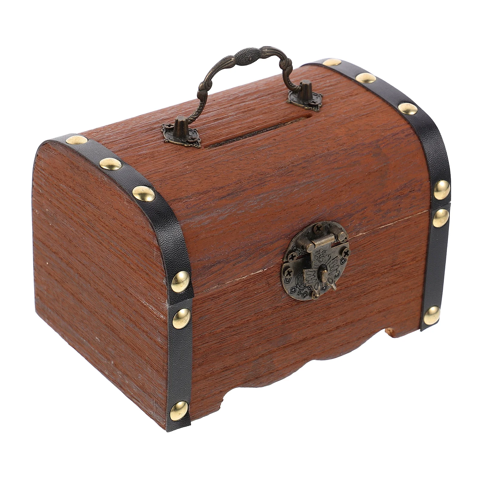 

Solid Wood Piggy Bank Children Money Boxes Savings for with Cover Kids' Banks Baby