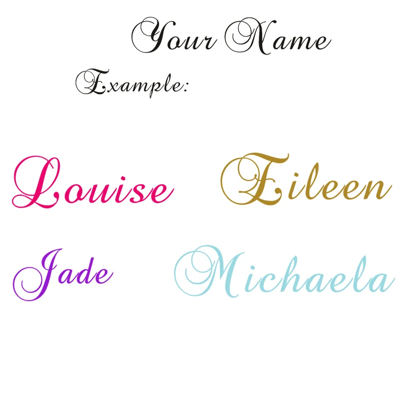 Personalized Name Vinyl Decal Wall Sticker  Wall Tattoo * Letter Name * Desire Name * Nursery * Stickers * DOOR