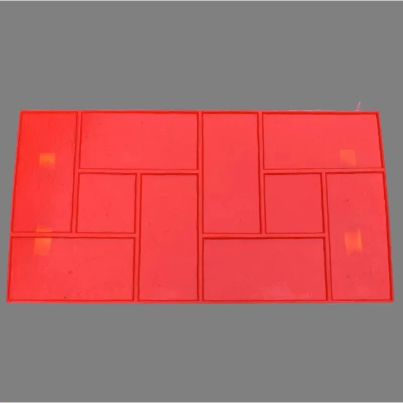 Concrete Embossed Floor mold Compression molding material Cement pavement Printing Construction Fan-shaped Stone Pattern 1pcs