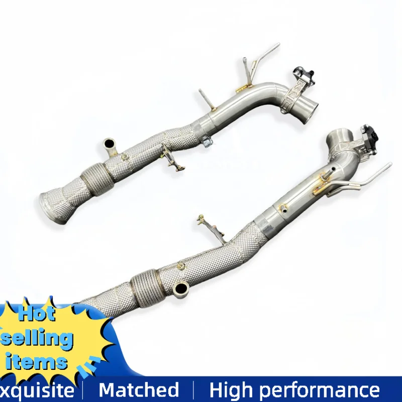 

Выхлопная система Catback из нержавеющей стали для Ferrari 296 GTB V6 3.0T 2021-2024 с клапаном, глушителем и даунпайпом