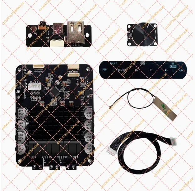 Bluetooth 5.0 DSP 2.1 Amplifier Board, 70Wx2+140W with TWS/AUX/USB Input (8V-24V)
