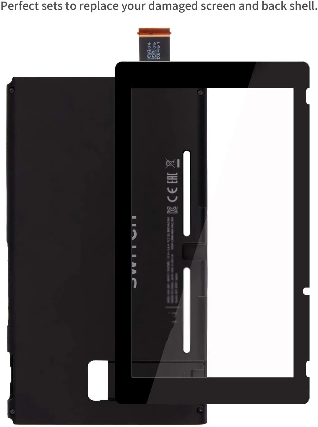 Bagian Pengganti Panel Kaca Digitizer Layar Sentuh untuk Sakelar NS dengan Penutup Belakang Casing Cangkang Perumahan Pengganti